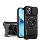 Custodia per telefono multifunzionale magnetica antiurto con finestra scorrevole per obiettivo., For iPhone 13, For iPhone 12, For iPhone 12 Pro Max, For iPhone 12 Pro