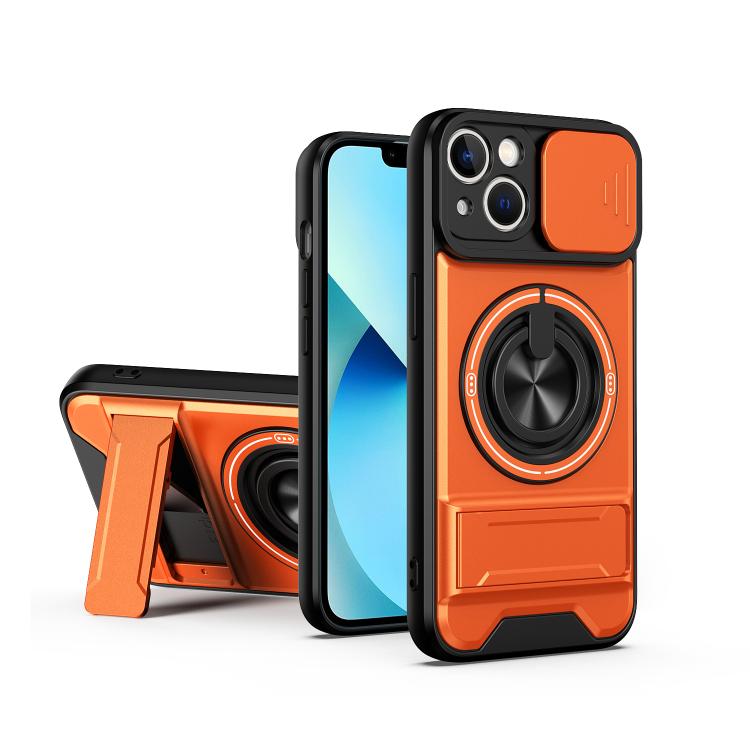 Custodia per telefono multifunzionale magnetica antiurto con finestra scorrevole per obiettivo., For iPhone 13, For iPhone 12, For iPhone 12 Pro Max, For iPhone 12 Pro