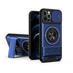 Custodia per telefono multifunzionale magnetica antiurto con finestra scorrevole per obiettivo., For iPhone 13, For iPhone 12, For iPhone 12 Pro Max, For iPhone 12 Pro