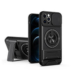 Custodia per telefono multifunzionale magnetica antiurto con finestra scorrevole per obiettivo., For iPhone 13, For iPhone 12, For iPhone 12 Pro Max, For iPhone 12 Pro