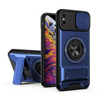 Custodia per telefono multifunzionale magnetica antiurto con finestra scorrevole per obiettivo., For iPhone 11 Pro Max, For iPhone 11, For iPhone XR, For iPhone XS Max