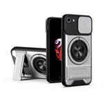 Custodia per telefono multifunzionale magnetica antiurto con finestra scorrevole per obiettivo., For iPhone 7 Plus, For iPhone 7