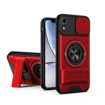 Custodia per telefono multifunzionale magnetica antiurto con finestra scorrevole per obiettivo., For iPhone 11 Pro Max, For iPhone 11, For iPhone XR, For iPhone XS Max