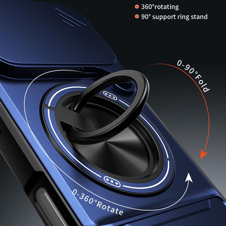 Custodia per telefono multifunzionale magnetica antiurto con finestra scorrevole per obiettivo., For iPhone 18 Pro, For iPhone 18 Pro Max, For iPhone 17e / 16e, For iPhone 17 Pro Max