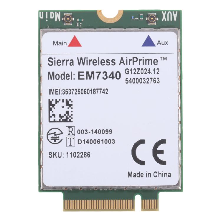 Modulo wireless EM7340 4G WWAN LTE/HSPA+ M.2 per dispositivi M.2, non compatibile con laptop HP/Lenovo., EM7340
