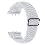 Cinturino per orologio in nylon intrecciato elastico con motivo a onde e connettore argentato., For Honor Watch X5