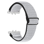 Cinturino per orologio in nylon intrecciato elastico con motivo a onde e connettore argentato., For Honor Watch X5