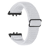 Cinturino per orologio in nylon elastico intrecciato con motivo a onde e connettore nero., For Honor Watch X5