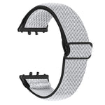Cinturino per orologio in nylon elastico intrecciato con motivo a onde e connettore nero., For Honor Watch X5