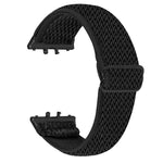 Cinturino per orologio in nylon elastico intrecciato con motivo a onde e connettore nero., For Honor Watch X5