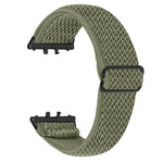 Cinturino per orologio in nylon elastico intrecciato con motivo a onde e connettore nero., For Honor Watch X5