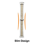 Cinturino per orologio in acciaio inossidabile con chiusura a farfalla a cinque perline e semicerchio, For Honor Watch X5
