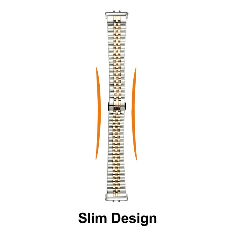 Cinturino per orologio in acciaio inossidabile con chiusura a farfalla a cinque perline e semicerchio, For Honor Watch X5