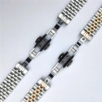 Cinturino per orologio in acciaio inossidabile con chiusura a farfalla a cinque perline e semicerchio, For Honor Watch X5