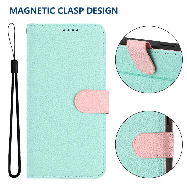 Custodia per telefono magnetica in ecopelle con texture litchi, rimovibile., For Samsung Galaxy A05s, For Samsung Galaxy A24 5G / 4G, For Samsung Galaxy A23 5G / 4G, For Samsung Galaxy A14 5G / 4G