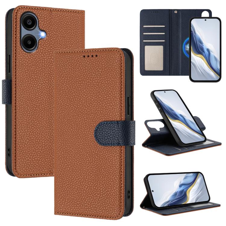 Custodia per telefono magnetica in ecopelle con texture litchi, rimovibile., For Samsung Galaxy A17 5G / 4G, For Samsung Galaxy A07 5G / 4G, For Samsung Galaxy A06 5G / 4G, For Samsung Galaxy A56 5G