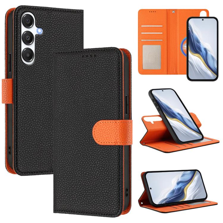 Custodia per telefono magnetica in ecopelle con texture litchi, rimovibile., For Samsung Galaxy A26 5G, For Samsung Galaxy A36 5G, For Samsung Galaxy A16 5G / 4G, For Samsung Galaxy A25 5G / 4G