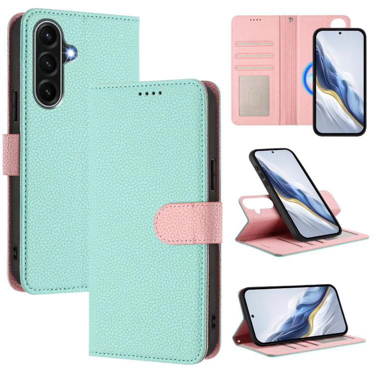Custodia per telefono magnetica in ecopelle con texture litchi, rimovibile., For Samsung Galaxy A17 5G / 4G, For Samsung Galaxy A07 5G / 4G, For Samsung Galaxy A06 5G / 4G, For Samsung Galaxy A56 5G