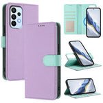 Custodia per telefono magnetica in ecopelle con texture litchi, rimovibile., For Samsung Galaxy A05s, For Samsung Galaxy A24 5G / 4G, For Samsung Galaxy A23 5G / 4G, For Samsung Galaxy A14 5G / 4G