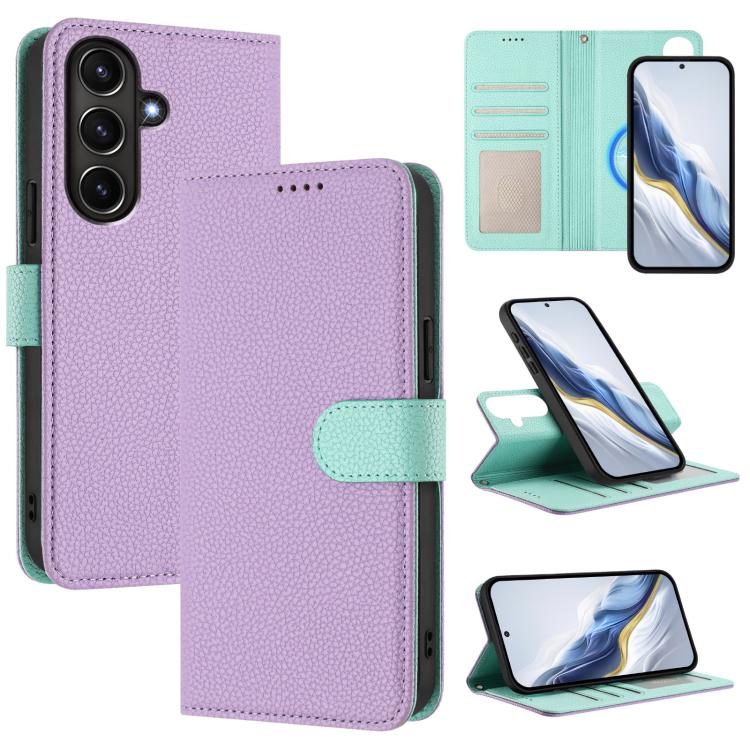 Custodia per telefono magnetica in ecopelle con texture litchi, rimovibile., For Samsung Galaxy A26 5G, For Samsung Galaxy A36 5G, For Samsung Galaxy A16 5G / 4G, For Samsung Galaxy A25 5G / 4G