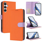 Custodia per telefono magnetica in ecopelle con texture litchi, rimovibile., For Samsung Galaxy A15 5G / 4G, For Samsung Galaxy A55 5G, For Samsung Galaxy A35 5G, For Samsung Galaxy A05