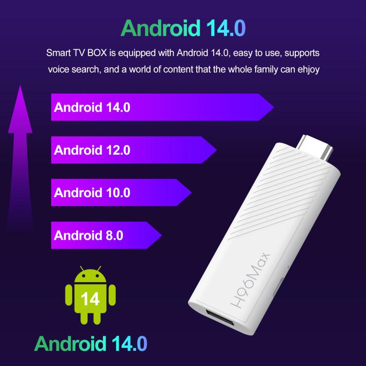 H96 Max H313 Mini TV Stick Android 14 2GB+16GB