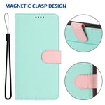 Custodia per telefono magnetica in ecopelle con texture litchi, rimovibile., For Samsung Galaxy M35 5G, For Samsung Galaxy C55 / M55, For Samsung Galaxy F15 / M15, For Samsung Galaxy F34 / M34