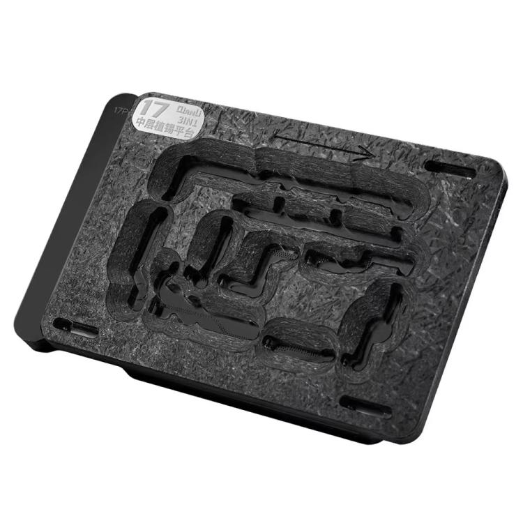 Piattaforma di reballing magnetica 3 in 1 Qianli per iPhone 17 / 17 Pro / 17 Pro Max, Qianli 3 in 1