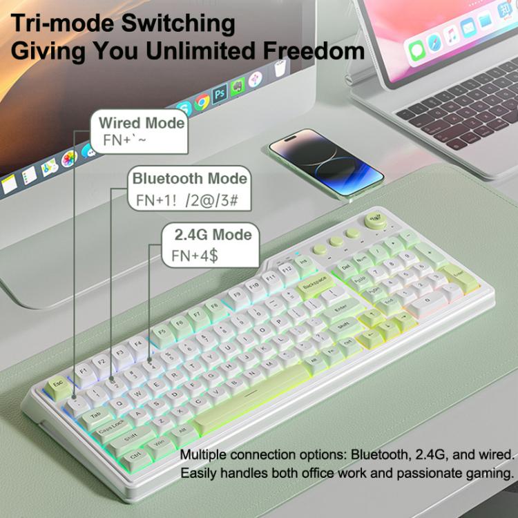 Tastiera gaming AULA F3099 RGB 99 tasti tri-mode