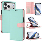 Custodia per telefono in ecopelle vegana con texture litchi rimovibile e chiusura magnetica laterale., For iPhone 17 Pro Max, For iPhone 17 Pro, For iPhone 17, For iPhone Air