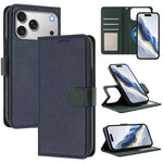 Custodia per telefono in ecopelle vegana con texture litchi rimovibile e chiusura magnetica laterale., For iPhone 17 Pro Max, For iPhone 17 Pro, For iPhone 17, For iPhone Air