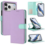 Custodia per telefono in ecopelle vegana con texture litchi rimovibile e chiusura magnetica laterale., For iPhone 17 Pro Max, For iPhone 17 Pro, For iPhone 17, For iPhone Air