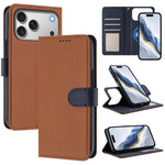 Custodia per telefono in ecopelle vegana con texture litchi rimovibile e chiusura magnetica laterale., For iPhone 17 Pro Max, For iPhone 17 Pro, For iPhone 17, For iPhone Air