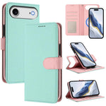 Custodia per telefono in ecopelle vegana con texture litchi rimovibile e chiusura magnetica laterale., For iPhone 17 Pro Max, For iPhone 17 Pro, For iPhone 17, For iPhone Air