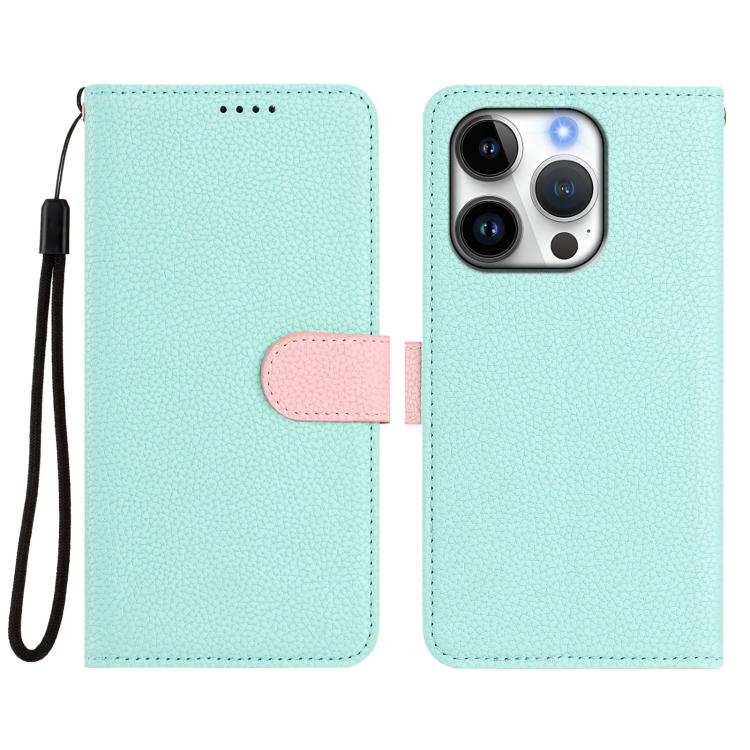 Custodia per telefono in ecopelle vegana con texture litchi rimovibile e chiusura magnetica laterale., For iPhone 16 Pro Max, For iPhone 16 Pro, For iPhone 16 Plus, For iPhone 16