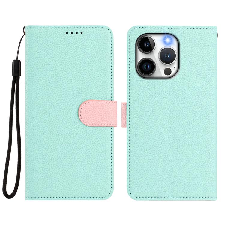 Custodia per telefono in ecopelle vegana con texture litchi rimovibile e chiusura magnetica laterale., For iPhone 15 Pro Max, For iPhone 15 Pro, For iPhone 15 Plus, For iPhone 15