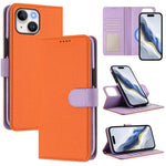 Custodia per telefono in ecopelle vegana con texture litchi rimovibile e chiusura magnetica laterale., For iPhone 15 Pro Max, For iPhone 15 Pro, For iPhone 15 Plus, For iPhone 15