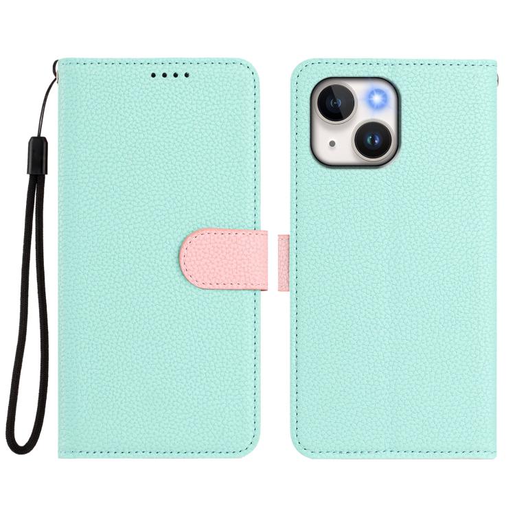 Custodia per telefono in ecopelle vegana con texture litchi rimovibile e chiusura magnetica laterale., For iPhone 14 Plus, For iPhone 14, For iPhone 14 Pro, For iPhone 14 Pro Max