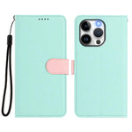 Custodia per telefono in ecopelle vegana con texture litchi rimovibile e chiusura magnetica laterale., For iPhone 13 Pro Max, For iPhone 13 Pro, For iPhone 13, For iPhone 12 / 12 Pro