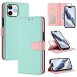Custodia per telefono in ecopelle vegana con texture litchi rimovibile e chiusura magnetica laterale., For iPhone 13 Pro Max, For iPhone 13 Pro, For iPhone 13, For iPhone 12 / 12 Pro