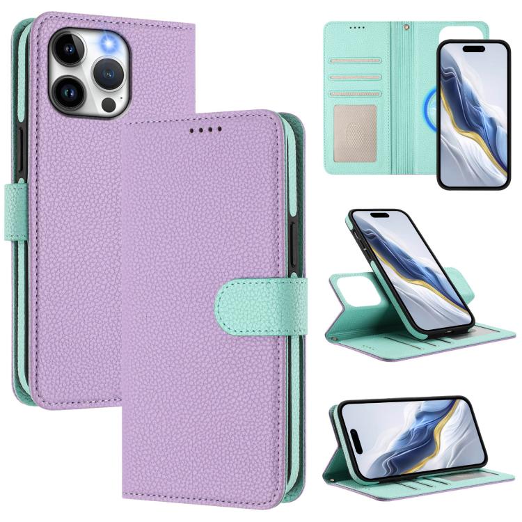 Custodia per telefono in ecopelle vegana con texture litchi rimovibile e chiusura magnetica laterale., For iPhone 12 Pro Max, For iPhone 11 Pro Max, For iPhone 11, For iPhone 11 Pro