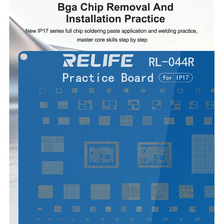 RELIFE RL-044R Connettore per chip BGA, presa per test di saldatura, scheda CE compatibile con iPhone serie 17, RELIFE RL-044R