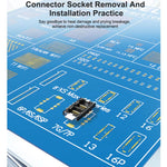 RELIFE RL-044R Connettore per chip BGA, presa per test di saldatura, scheda CE compatibile con iPhone serie 17, RELIFE RL-044R