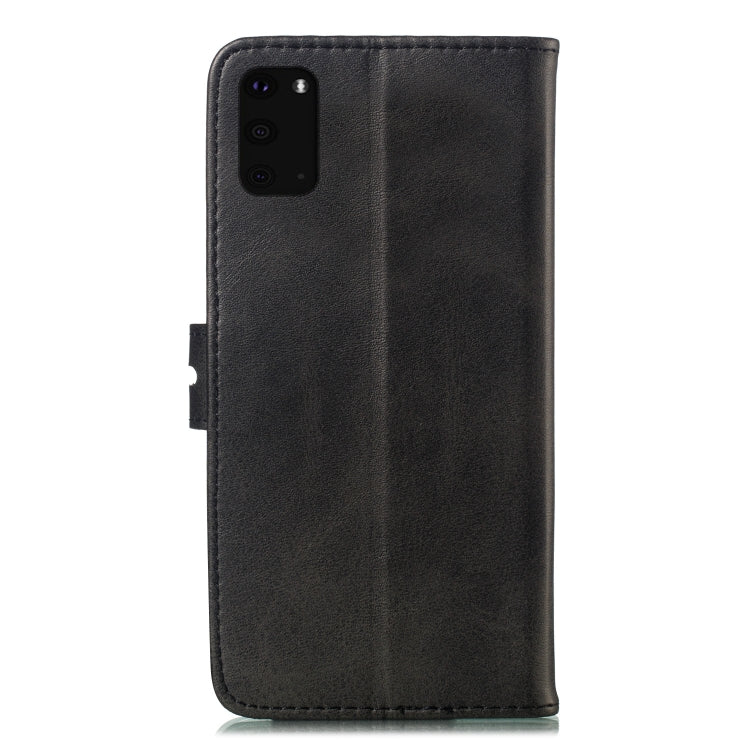 Custodia in pelle a ribalta orizzontale con motivo Happy Cat goffrato con supporto, slot per carte e portafoglio, For Samsung Galaxy S20 FE