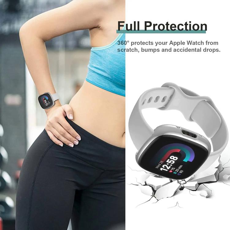 Cover protettiva per orologio xDfin in TPU a copertura totale, For Fitbit Versa 4, For Fitbit Versa 3