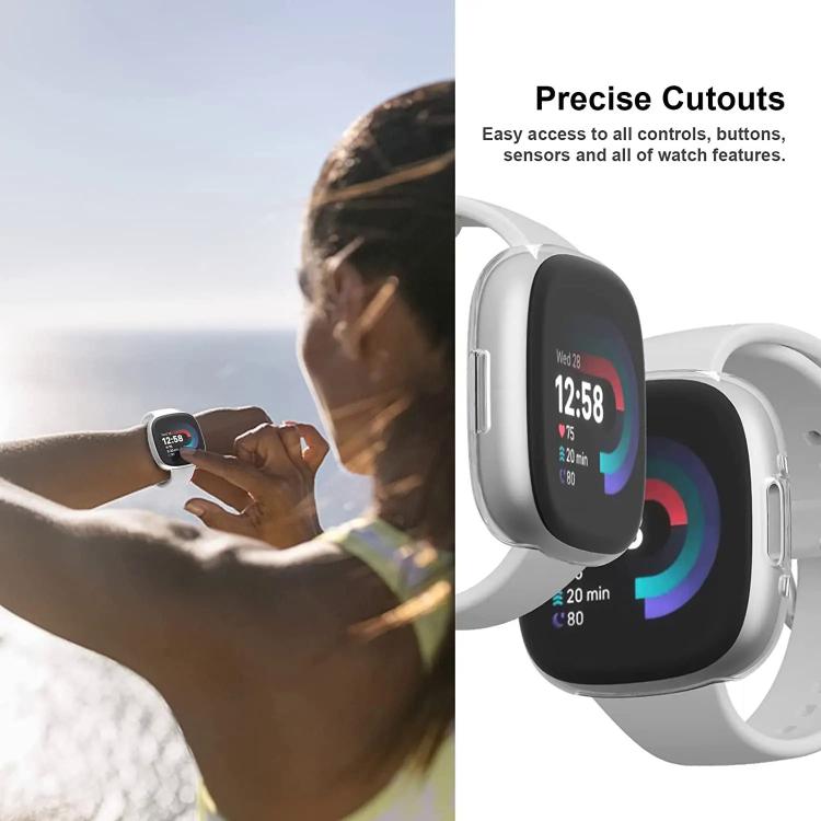 Cover protettiva per orologio xDfin in TPU a copertura totale, For Fitbit Versa 4, For Fitbit Versa 3