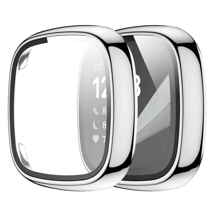 Custodia protettiva per orologio xDfind con pellicola temperata integrata nel PC., For Fitbit Versa 4, For Fitbit Versa 3