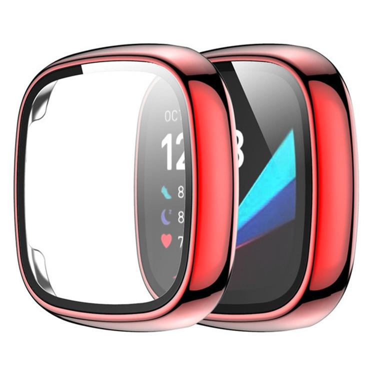 Custodia protettiva per orologio xDfind con pellicola temperata integrata nel PC., For Fitbit Versa 4, For Fitbit Versa 3