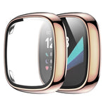 Custodia protettiva per orologio xDfind con pellicola temperata integrata nel PC., For Fitbit Versa 4, For Fitbit Versa 3