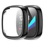 Custodia protettiva per orologio xDfind con pellicola temperata integrata nel PC., For Fitbit Versa 4, For Fitbit Versa 3